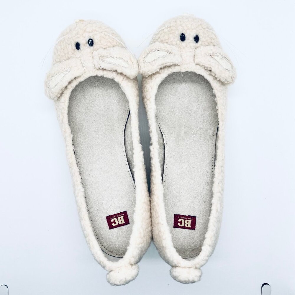 Modcloth "Hop to It" Bunny Shoes in Cream (8.5) New Without Tag or Box